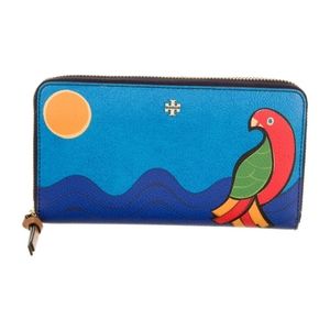 Tory Burch Continental Kerrington Parrot Wallet